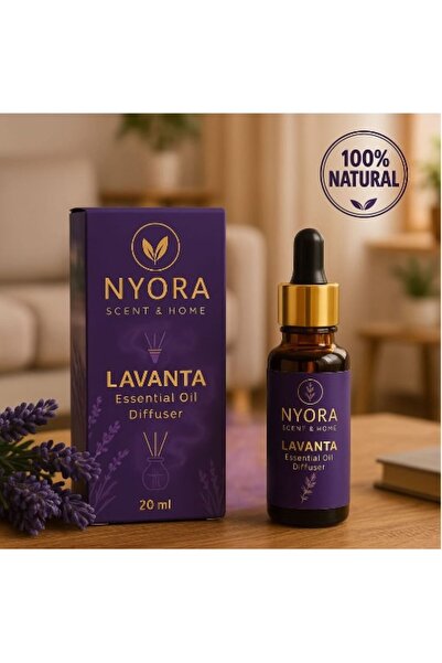 NYORA LAVANTA KOKULU 20 ML ESSANTİAL BUHURDANLIK YAĞI PREMIUM SERİ AROMA TERA...