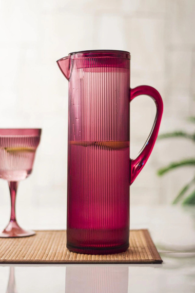 Depa Arkilik Barok 1,5 Lt Mürdüm Sürahi (Buzdolabı Kapak Rafına Sığar)