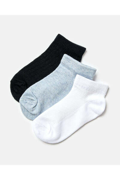 REDTAG Infant Boys Assorted Ankle Length Socks (3 Pairs)