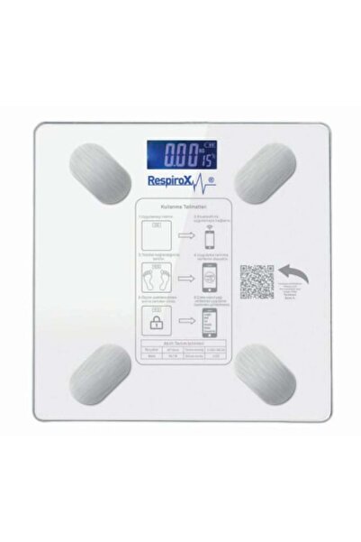 Respirox Akıllı Tartı Vücut Yağ Analiz Baskülü Bluetooth Özellikli BL-2601