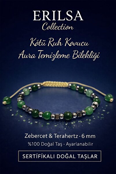 Erilsa سوار تنظيف الهالة المعتمد لطرد الأرواح الشريرة - حجر طبيعي من الزيبيرس...
