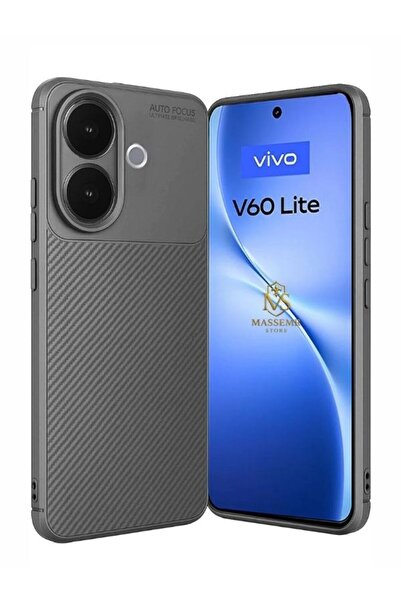 Massemr Vivo V60 Lite Case Auto Focus Carbon Cover Shock-Absorbing Premium Sl...