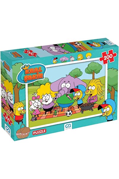 BRF Macrotek Kral Şakir Lisanslı 200 Parça 33x48cm Çocuk Puzzle Yapboz Serisi...