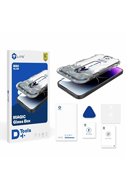 Lito D+ Uygulama Aparatlı iPhone 16 Pro Max Ekran Koruyucu