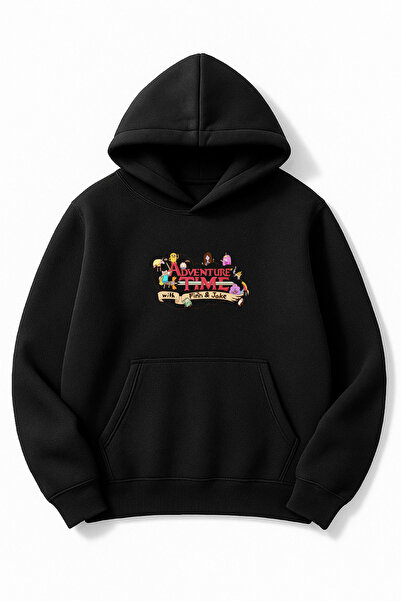 Altair Tr قصة فضفاضة سويت شيرت يونيسكس أدفنتشر تايم مطبوع بغطاء رأس