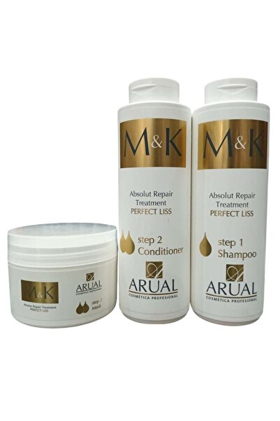 MK مجموعة العناية بالشعر بزيت المكاديميا والكيراتين - شامبو 400 مل + بلسم 400...