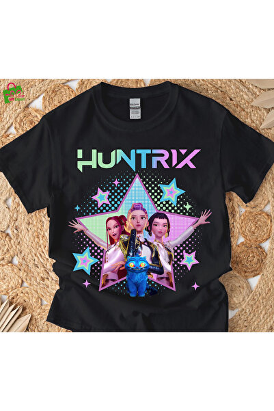 barsdepo Tricou KPop Demon Hunters cu imprimeu , supradimensionat Tricou unis...