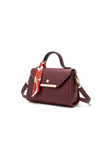 bag&more Suni Deri Fular Detaylı Omuz& El Çantası