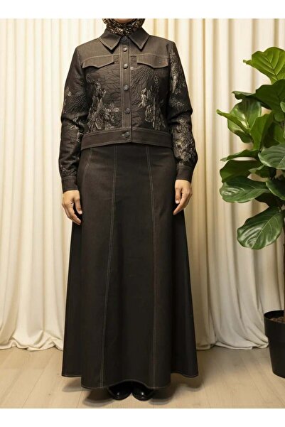 Elikra Denim Skirt Set