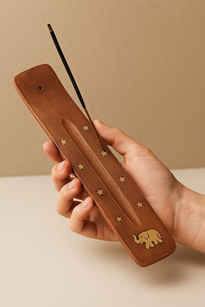 obrigado Premium Maun Ahşap Tütsülük – Buda Motifli Kayık Tasarım