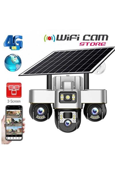 WİFİCAM 3 Motorlu V380 4G Solar Kamera