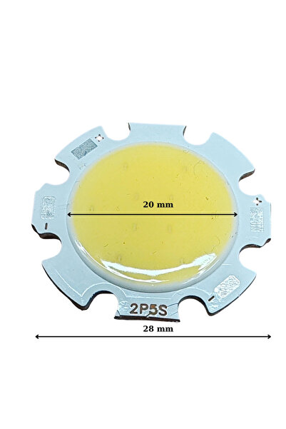 POWERR LED AYDINLATMA 12Volt 5Watt 350ma 6000K Beyaz Işık Cob Led
