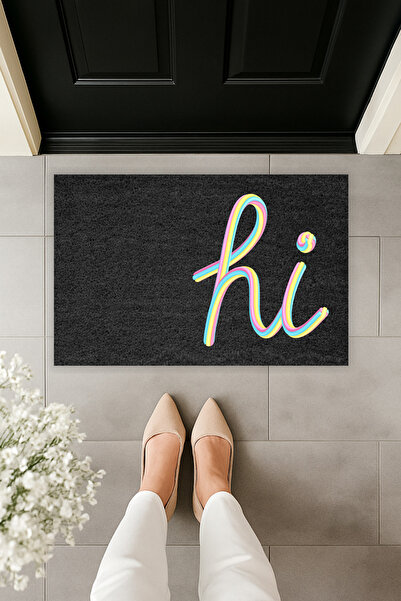 Dormot سجادة أمامية للباب ملونة بطباعة رقمية حديثة