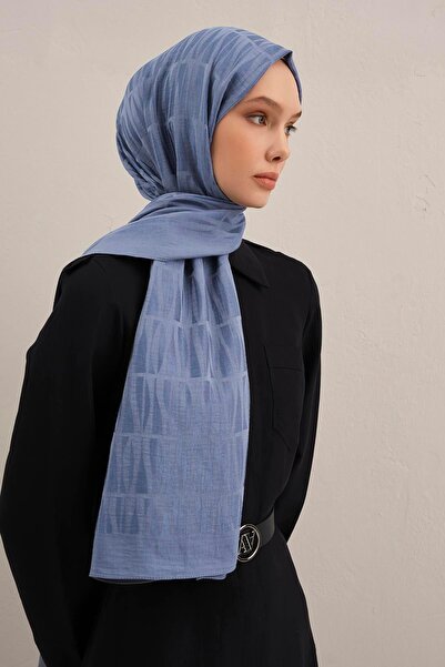 Armine Şal din lyocell - Model Match - ALY3-26 - Indigo