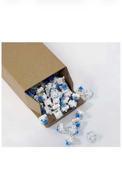 Lume Tasarım 100 Adet Mavi Switch (Blue Switch) - Mekanik Klavye Yedek Tuş Ta...