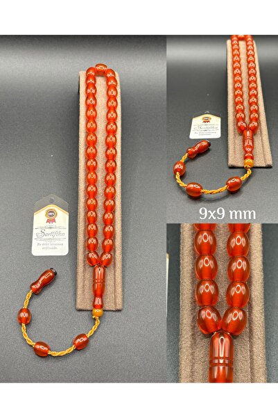 Kehribar سبحة خرز معدنية مخصصة