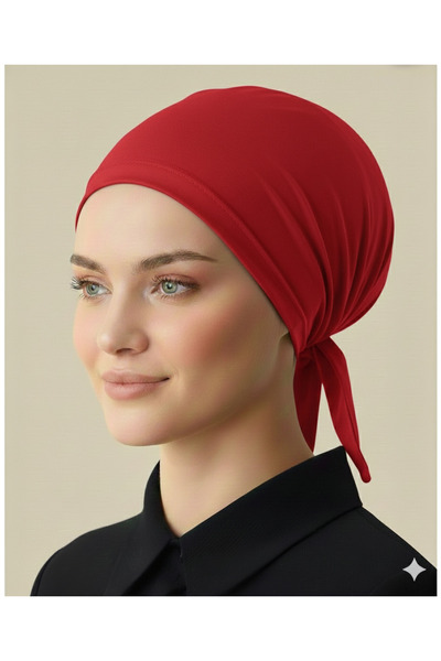 Nöşre Design XXL Battal Boy Geniş Dikişli Düz Bone Abiye Tesettür İç Bone