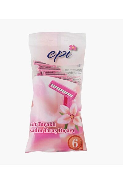Epi شفرات حلاقة نسائية مزدوجة، عبوة واحدة تحتوي على 6 شفرات