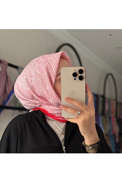 MONOORO GEOMETRİK YILDIZ DESEN BAHAR IŞIĞI SOFT EŞARP