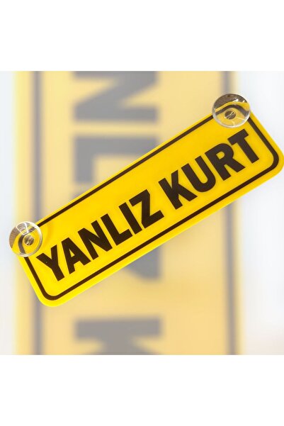 WEWO PARTS كتابة على الزجاج باللون الأصفر (الذئب المنفرد)