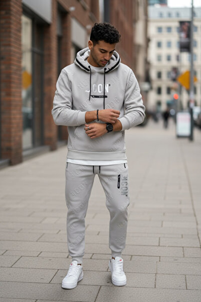 dehaine Men's tracksuit, sweatshirt + pants, Padded, ICON-8 5025