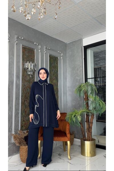 Zümra Tesettür Moda Çisel İkili Takım