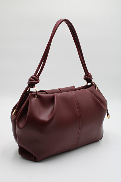 LASSO Women's Knot Strap Detailed Zippered Lined Hand, Arm and Shoulder Bag