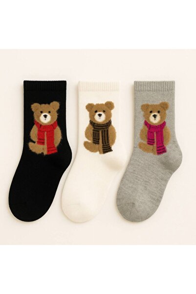 Calzealp 3 adet parfümlü soket çorap