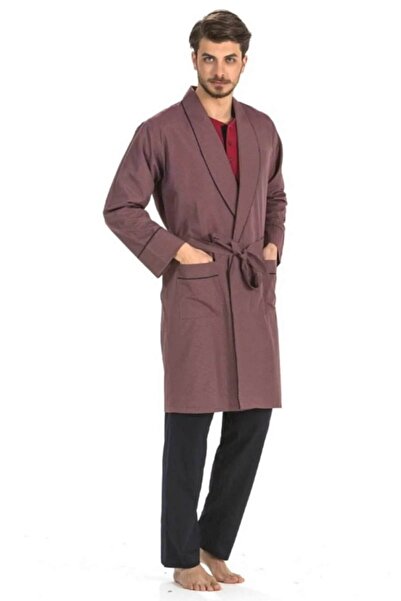 NazikEndam Σετ πιτζάμες γαμπρού 5 τεμαχίων από χτενισμένο βαμβάκι Robdöşambr ...