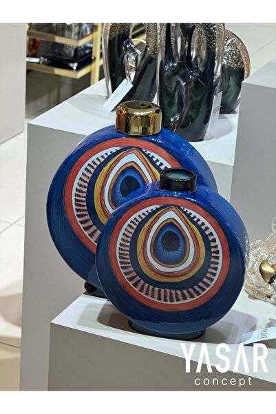 YASAR CONCEPT طقم مزهريات سيراميك من نازور مع أغطية