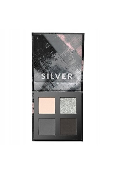 AVON eyeshadow palette, Silver, 4 shades, matte and shimmery, multicolor