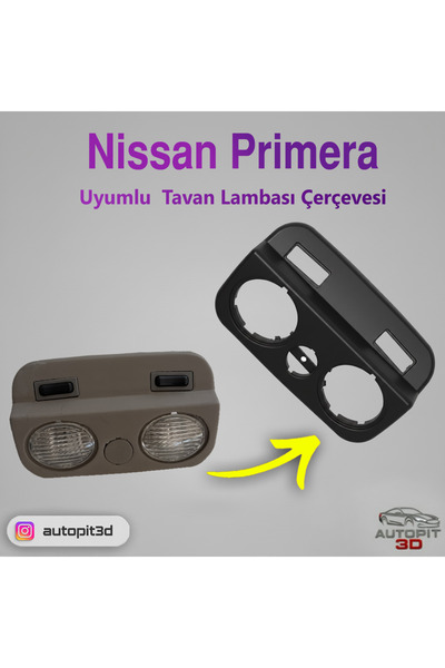 AutoPit 3D Nissan Primera Uyumlu Tavan Lambası Çerçevesi