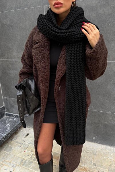 Auroveen Thick Knitted Long Knitwear Scarf Av3977