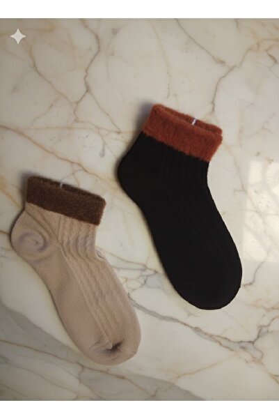 TChic 2 Pairs of Mohair Soft Textured Soft Boot Socks