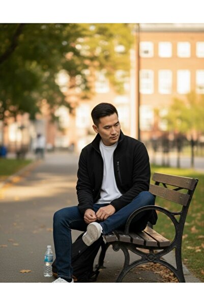 LELVANİ Gramajli 3 Pocket Non-Embroidered Fleece Jacket