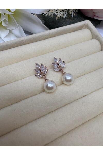 MY NUCA أقراط لامعة من حجر الزركون الأنيق على شكل لؤلؤة