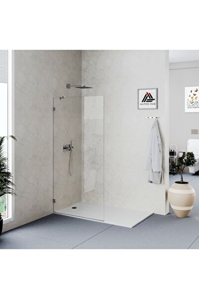 Kupon Duş Helios D600 Menteşeli Sistem Seperatör Panel Duşakabin Şeffaf Cam H...