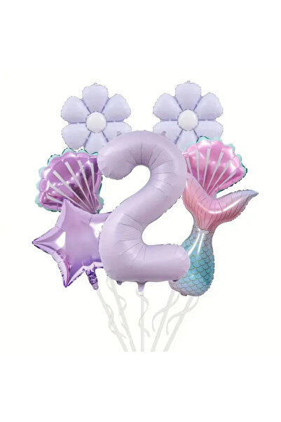 ÇITIPITISTORE Deniz kizi temalı doğum günü parti seti