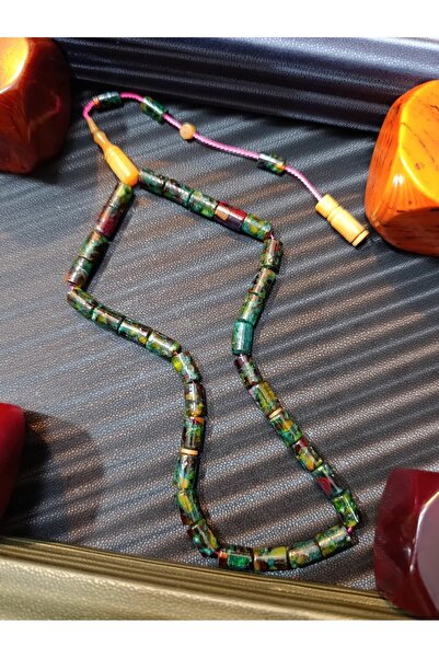 Anemore Collection موزاييك ضغط العنبر مسبحة الصلاة