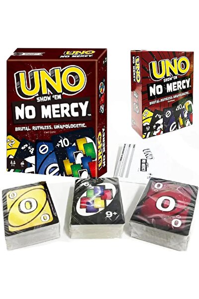 ENAR لعبة ALMEKAQUZ UNO No Mercy، 168 بطاقة، مناسبة لأمسيات الألعاب العائلية،...