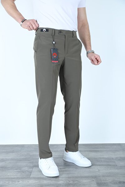 Ego Summer Khaki Parachute Fabric Pants
