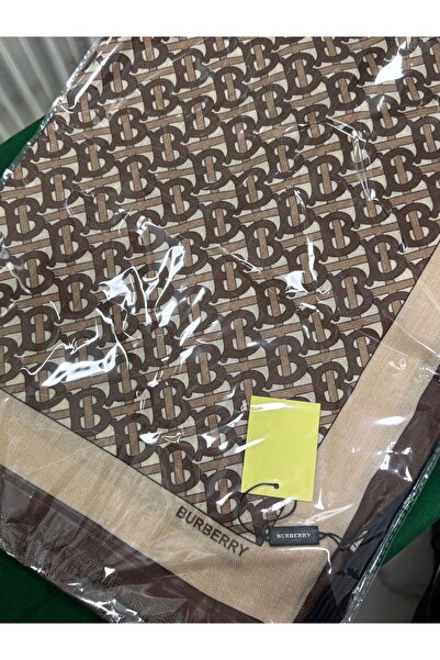 Eşarpevi İthal burbry acı kahve şal