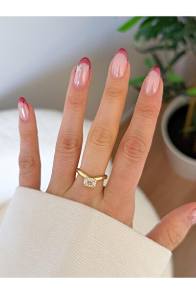 Venus Design Çelik Tek Taş Yüzük (Ayarlanabilir)