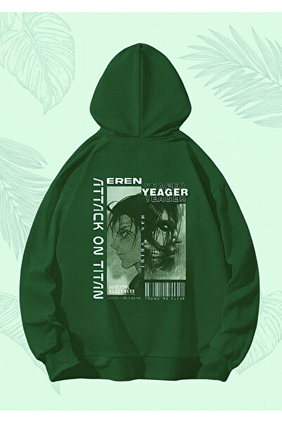 CLASSY.MODA Unisex oversized με κουκούλα Anime Style Graphic με τύπωμα Street...