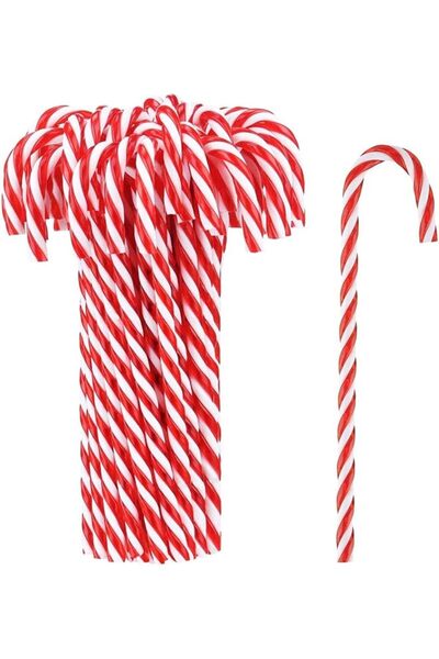 The Bros عبوة من 50 قطعة من زينة شجرة عيد الميلاد المصنوعة من الأكريليك على ش...