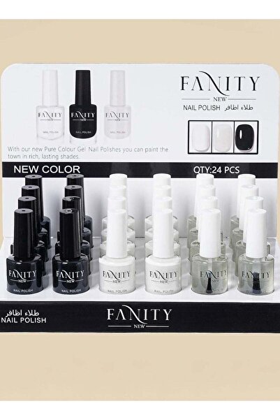 fanity طلاء أظافر فاخر، 24 قطعة