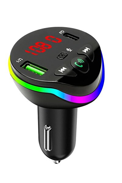 corcishop Araç Bluetooth 5.0 Fm Transmitter Cihazı Araba Müzik Mp3 Çalar Oto ...