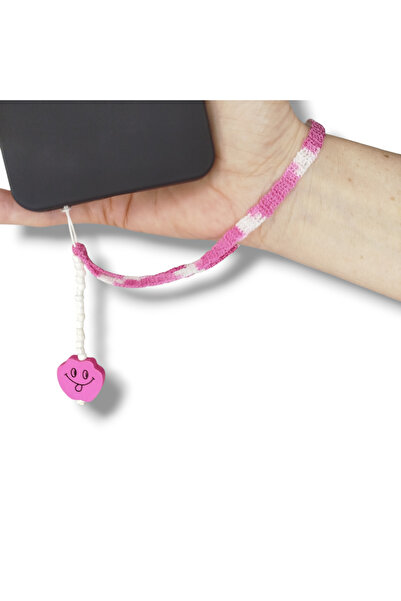 STE Dantel Ebruli Telefon Charmı - Gülen Surat Telefon Charmı - Telefon Süsü ...