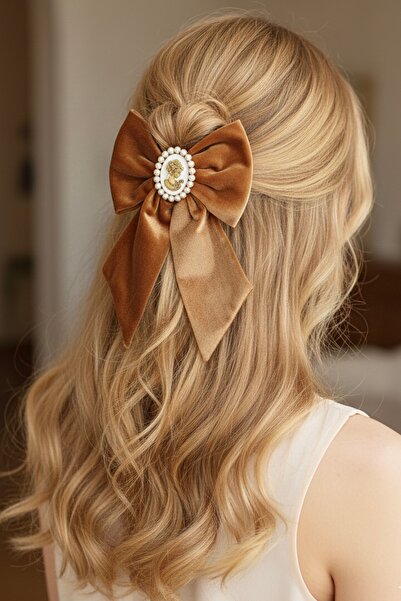 LIVOSH BROȘĂ DE CATIFEA CU CLEMĂ tip fundă