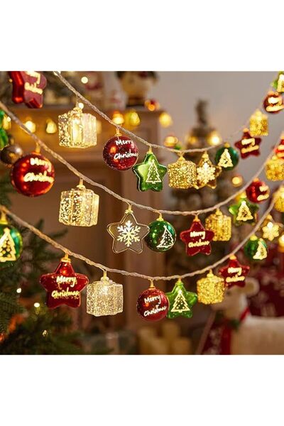 The Bros 20 مصباح LED يعمل بالبطارية لعيد الميلاد مع مؤقت و8 أوضاع، زينة متعد...